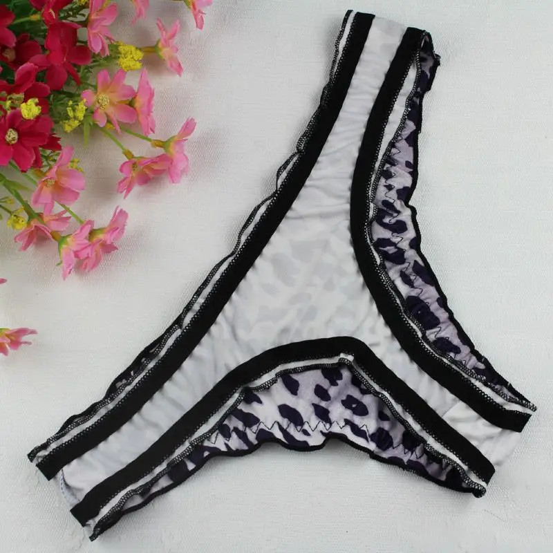 Stock Newest Hot New Cute Leopard Women Sey Cotton Briefs Panties Thongs G-string Lingerie Underwear bragas mujer Summer style