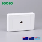 SAA approved Australia standard horizontal CAT6E RJ45 data socket