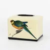 Hand-painted bird ceramics table facial tissue box napkin holder wet wipes canister