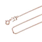 43783 Xuping 2 gram environmental copper rose gold plated chain simple design women necklace