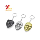 V for Vendetta Keychain 3 colors Mask Key Chain Hot movie Key Ring Holder Pendant Chaveiro Jewelry Souvenir