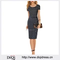 Women Dresses Summer Frill Asymmetircal Pencil Dot Polka Office Dresses Plus Size Women Clothing