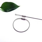 Stainless Steel Wire Keyring Steel Cable Key Ring Chains Luggage Tag