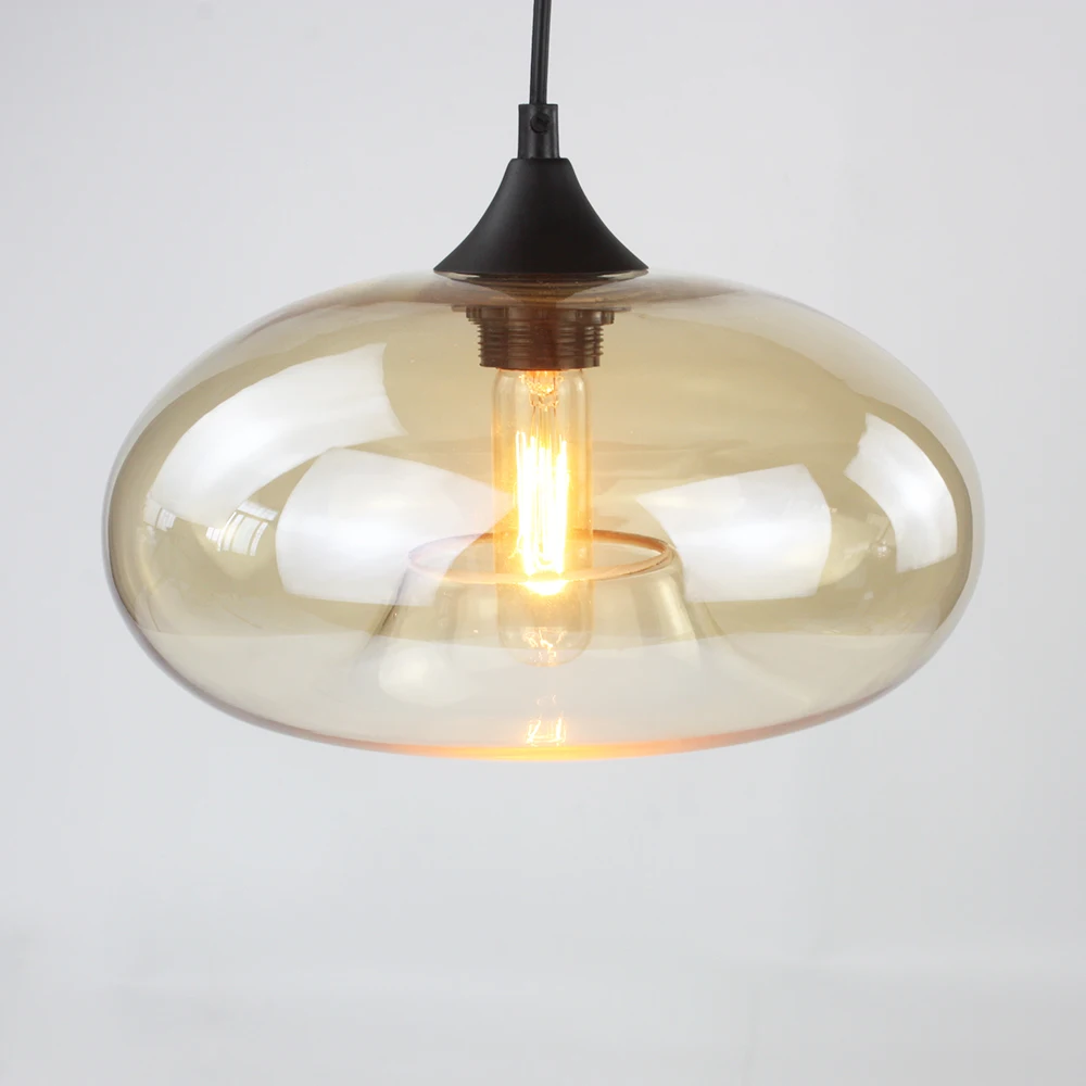hanging glass pendant lights