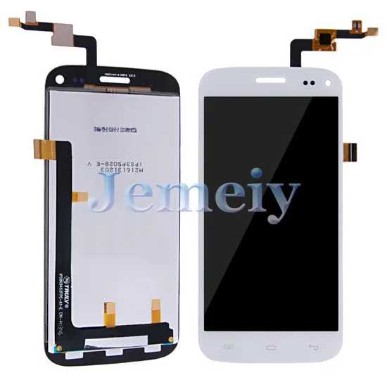 Phone Touch Panel Replacement Assembly White For Wiko Darkmoon, Touch Screen Digitizer + Glass Lens LCD Display + Tools