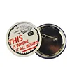 Factory Wholesale Custom Metal Lapel Pin, Promotional Plastic Pins Round Badge