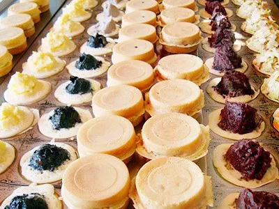16pcs Commercial Use 220v Electric Azuki Bean Waffle Pancake Dorayaki Baker Maker Machine Iron Mold