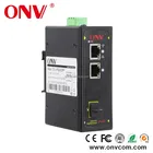 Single Mode Dual Fiber Industrial Gigabit Media Converter. 10/100/1000M RJ-45 Port. DIN or Wall-Mounted