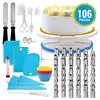2018 Amazon Hot Sell Factory Price 106 Pieces Cake Decorating Supplies Kit for Cake Decorating Tools