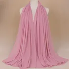 wholesale chiffon scarves hijabs with silver dot fancy american girls trendy scarf arab women summer shawl hijab