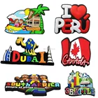 High quality factory custom make soft pvc 3d fridge magnets tourism souvenir
