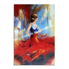 abstract Latin Dancer oil painting hand painted beautiful sex women oil painting wall art for livingroom and hotel