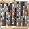Spanish Tile Importers Stainless Steel Metal Golden Mosaic Backsplash Tile