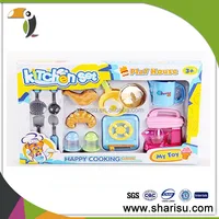plastic girl toys gift cooking <strong>set</strong> toy plastic kitchen toy set