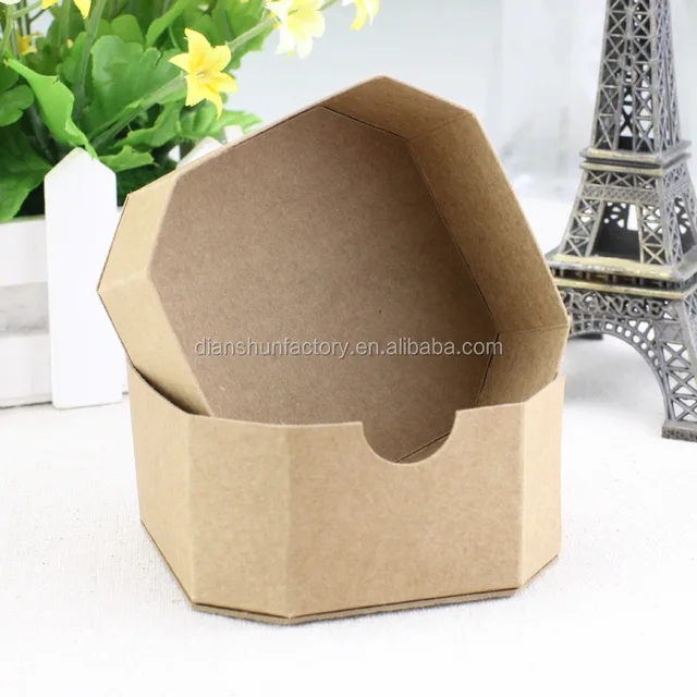 natural kraft paper wedding candy boxes brown paper star anise