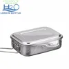 Stainless Steel Food Storage Bento Container, 3 Compartments Lunch Box With Handle,Stainless Steel 3 Compartments Food Container