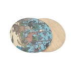 Eco friendly bamboo fiber reusable plate dinnerware food plate sets LFGB approved