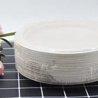Nature 100%Biodegradable Compostable Sugarcane Bagasse 6" Plate Dinner Set