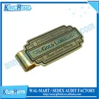 18K Gold metal customized replica money clip