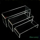 3Pack U Shape Clear Acrylic Display Riser for Jewelry or Shoes