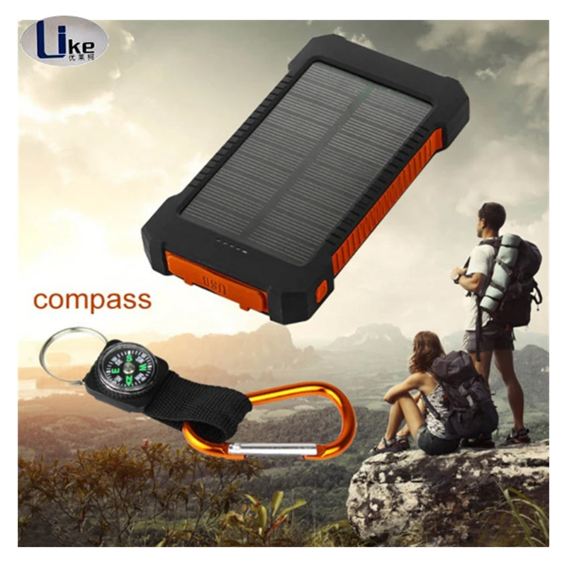 New Products 2018 Dual USB Port Waterproof Solar Power Bank New 10000mAh Power Bank - ANKUX.COM
