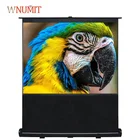 100inch 16:9 portable floor up projection screen for flow of cinema