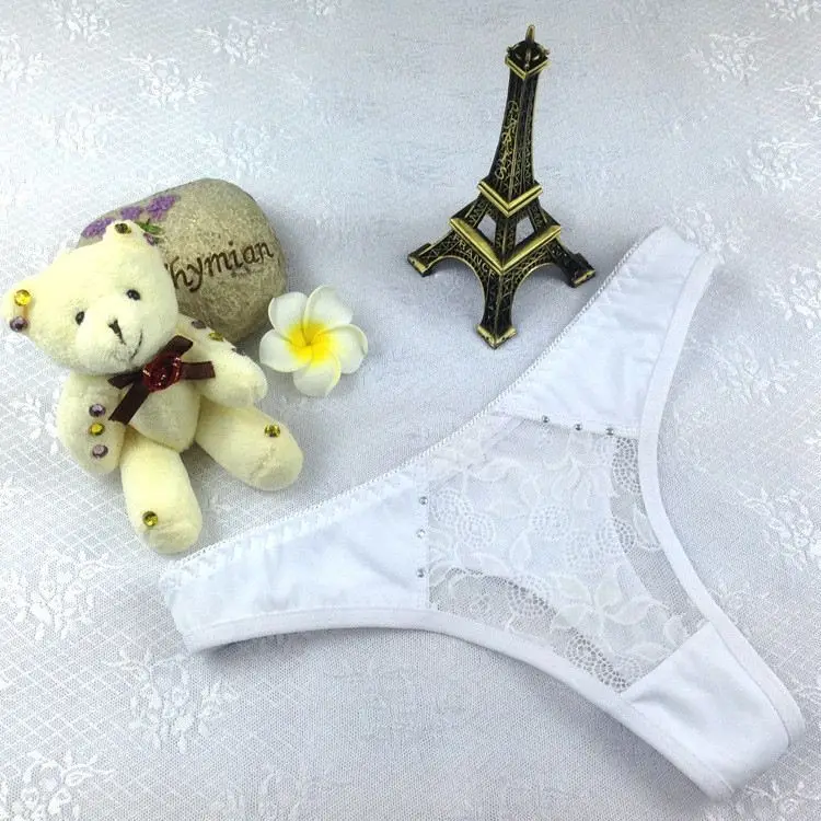 Stock Fashion Hot Sey Lace Women Underwear Girl Thongs G-string Lady Panties Lingerie Blue Brief Tangas Femeninas Calcinha Fio D