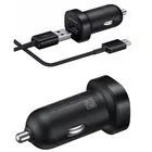 5v 2.4a 1 usb port fast charging car charger with type c cable for samsung s8