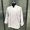 High Quality White Kitchen garment chef coat buttons with chef coat uniform clothing