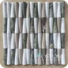 Low Price Premium Design Rain Forest Green Bamboo Marble Mosaic 3D Tile Mosaic