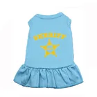 Fashion SHERIFF Printed Dog Clothes Pet Skirt Dog Dress