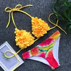 promotion bikini for women support OEM Halter fold V neck