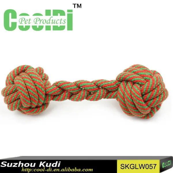 New Pet Products Braided Cotton Rope Dog Chew Toys With Two Balls Buy