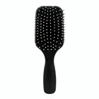 Wholesale printed logo boar bristle hair paddle brush detangling brush