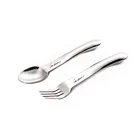 High quality stainless steel salad servers with mirror finished hollow handle