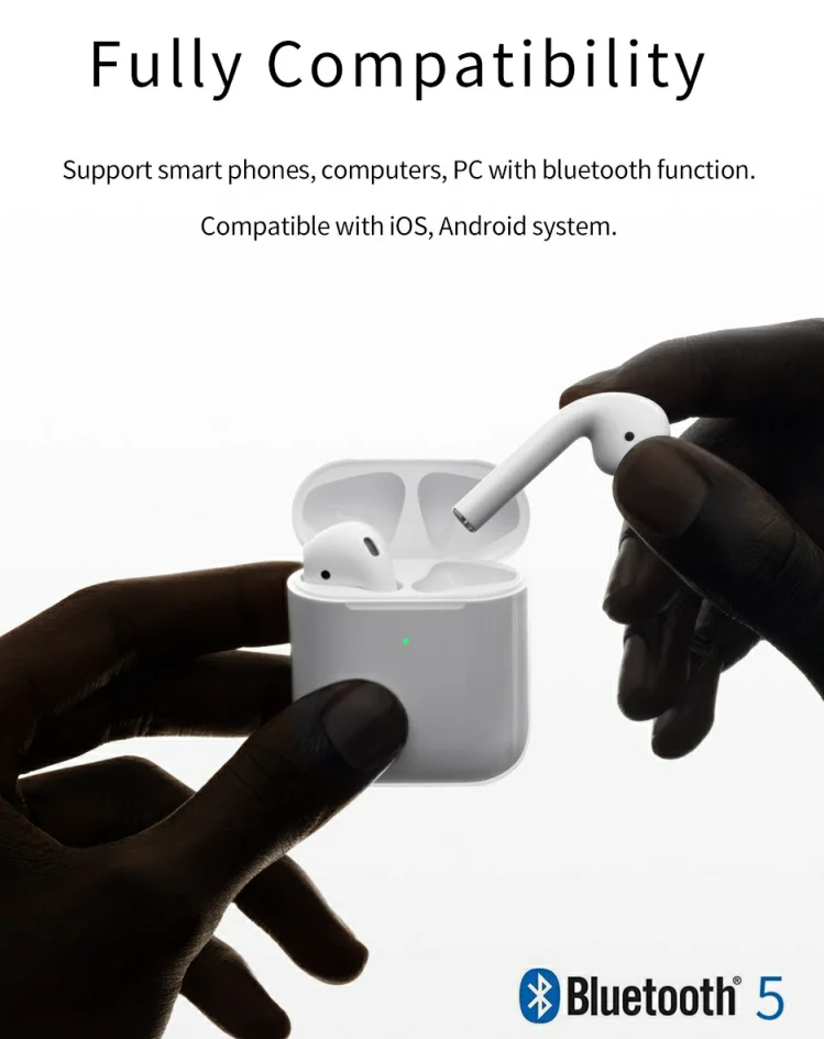 Wiwu airbuds i60 tws New Technology i80 TWS wireless Blue-tooth Earphone with Mic Mini Earbuds In-ear headphone i14 tws - ANKUX.COM