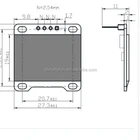 Logo Customization Oled Led Display Module DIYmall 0.96" Inch I2C IIC Serial 128X64 OLED LCD LED White Display Module for Arduino 51 MSP420 STIM32 SCR OLED Display
