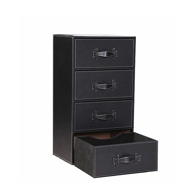 Large upscale bedroom drawer storage cabinets lockers baby baby wardrobe cabinet drawer leather