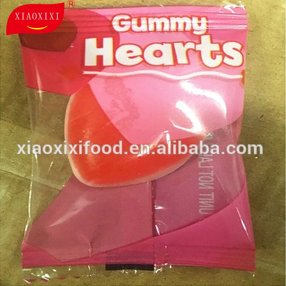 mini halal heart shape gummy candy jelly sweets