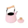High quality hot selling wood handle water tea coffee enamel kettle