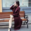 2020 new season fashion long style women woolen wool coat ladies skinny winter coat for wholesale