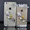 Best Match Rose Design Rhinestone Diamond Crystal Case Cover for apple iphone 5 Beautiful Personalized mobile phone cases