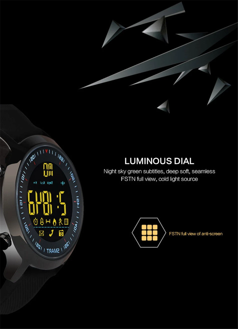 Original Makibes EX18 Sports Smart watch BT 4.0 Call reminder Remote control Stopwatch Pedometer 5 ATM Water Resistant (4)