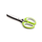 B2604 Promotion High Quality Stainless Steel Material 5 blades Herb Scissors