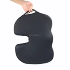 Mesh cover memory foam filling side handle therapeutic seat foam cushion