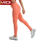 Tummy Control Girls Wearing Yoga Pants Wholesale Custom Women Plain Fitness Gym Leggings High Waist