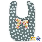 Custom Bandana Baby Bibs Grey, White Silicone Baby Bib With Bow Funny Adult Bibs
