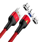 USAMS US-SJ326 Free Shipping Factory price nylon braided magnetic usb cable for iphone