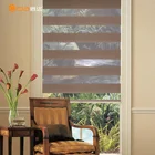 Motorized blackout zebra blind curtain electric curtain motor of dooya and somfy for office use
