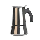 2 4 6 10 cups Stainless steel Italian Coffee Machine, Espresso Coffee Maker, Stove Top coffee maker
